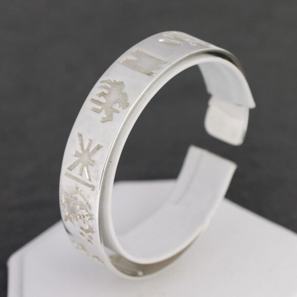 Michael Hilliar | History of Ireland Cuff | Sterling Silver 925 Bracelet | 7.5" - Picture 7 of 12